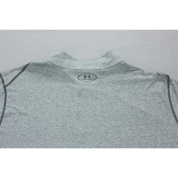 Under Armour Shirt Mens 3XL Gray Threadborne HeatGear Long Sleeve Quarter Zip - Picture 3 of 11